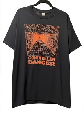 RARE 2018 Dave Chappelle & John Mayer "Controlled Danger" San Francisco Tour Tee